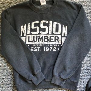 Grey “Mission Lumber” Crewneck